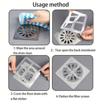Drain Hair Catcher Stickers