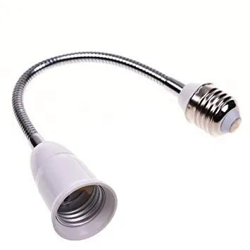 E27 To E27 Flexible Extend Extension LED Light Bulb Socket Adapter