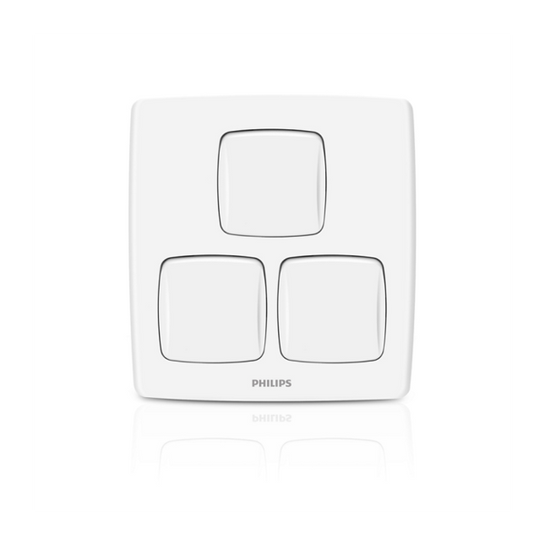 Philips 3 gang Switch - Leafstyle