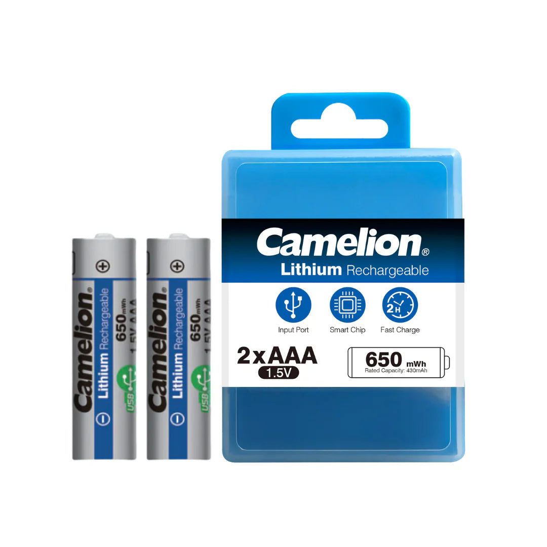 Camelion USB C rechargeable lithium batteries