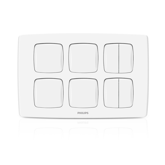 Philips 8 gang Switch - Leafstyle
