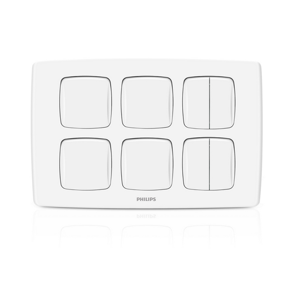 Philips 8 gang Switch - Leafstyle