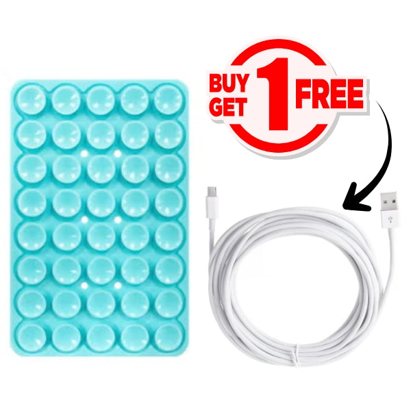 BUY 1 Suction Cup Phone Holder & Get FREE Micro USB Cable