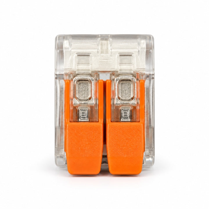 Pack of 10 Lever Wire Connector 2-Port  – Quick Electrical Wire Terminal