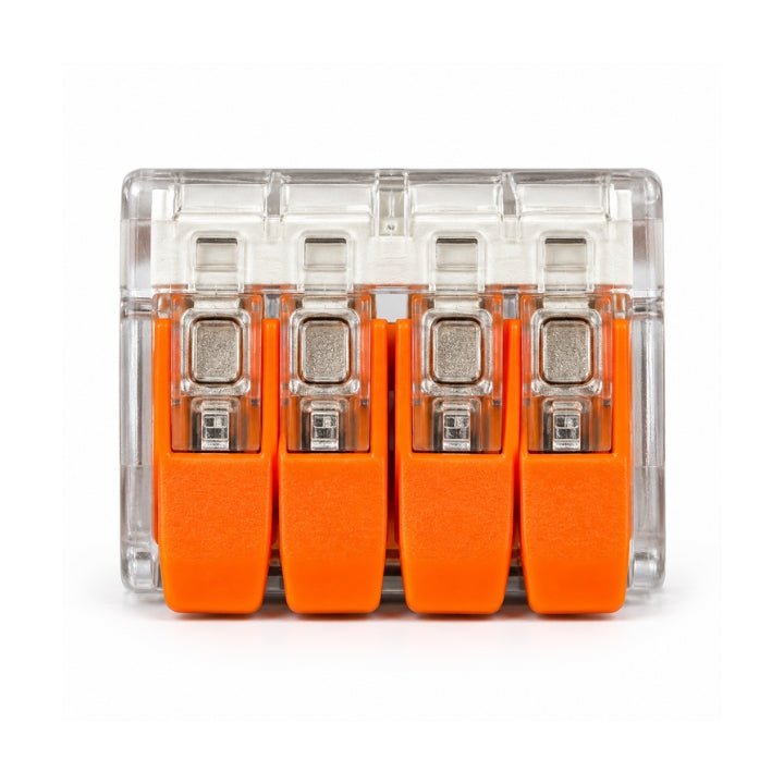 Pack of 5 - Lever Wire Connector 4-Port