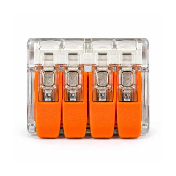 Pack of 5 - Lever Wire Connector 4-Port