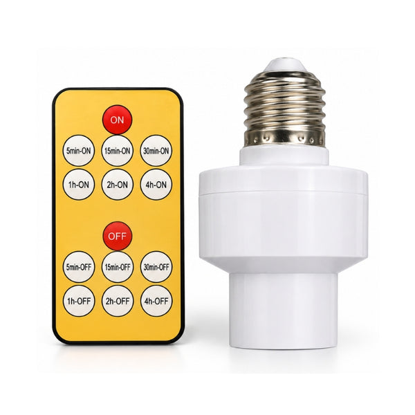 Remote Control LED Bulb Holder with Timer Function