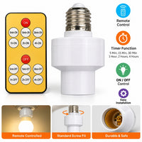 Remote Control LED Bulb Holder with Timer Function