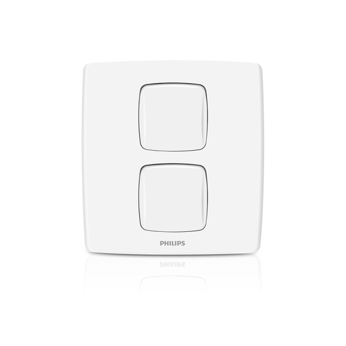 Philips 2 gang Switch - Leafstyle