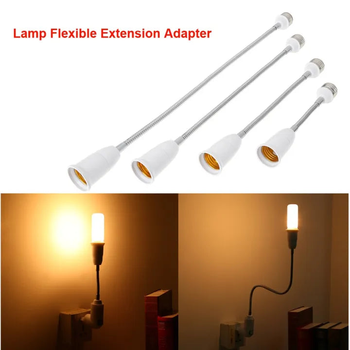 E27 To E27 Flexible Extend Extension LED Light Bulb Socket Adapter