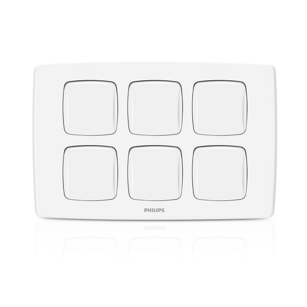 Philips 6 gang Switch - Leafstyle