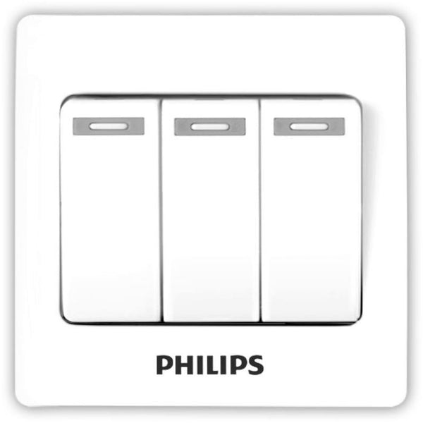 Philips Eco 3 Gang 1 Way Switch