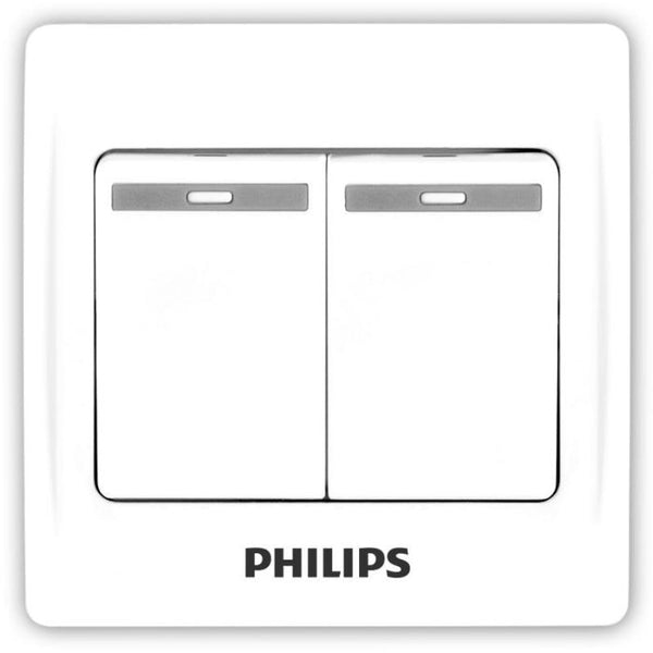 Philips Eco Double Single Pole Switch