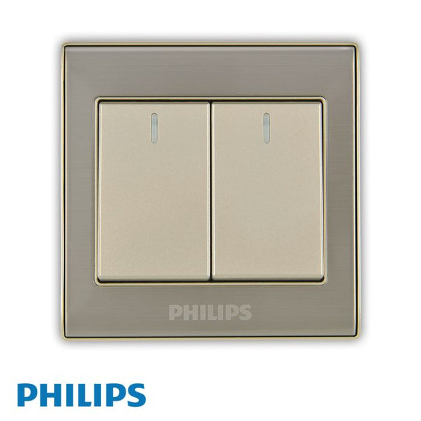 Philips Elegant 2 Gang Switch