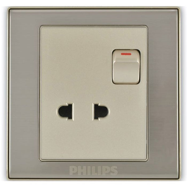 Philips Elegant 2 pole socket with switch