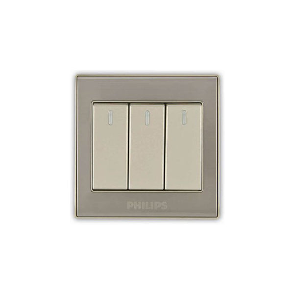 Philips Elegant 3 Gang Switch