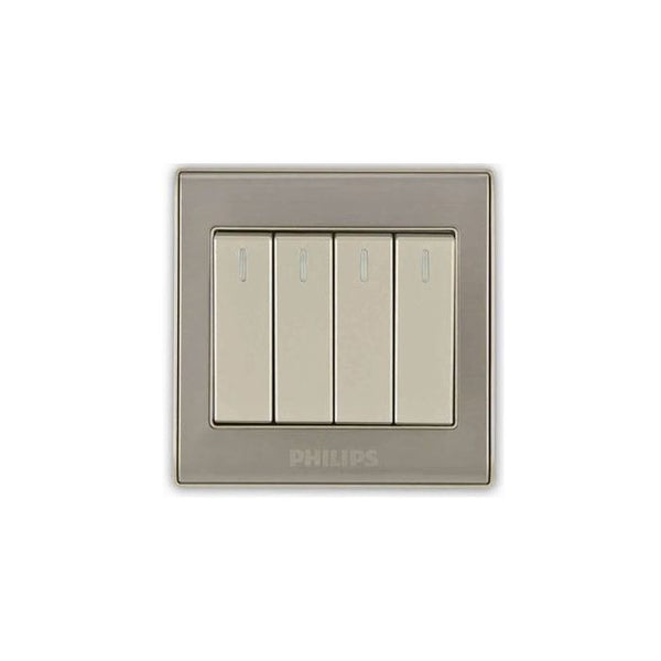 Philips Elegant 4 Gang Switch