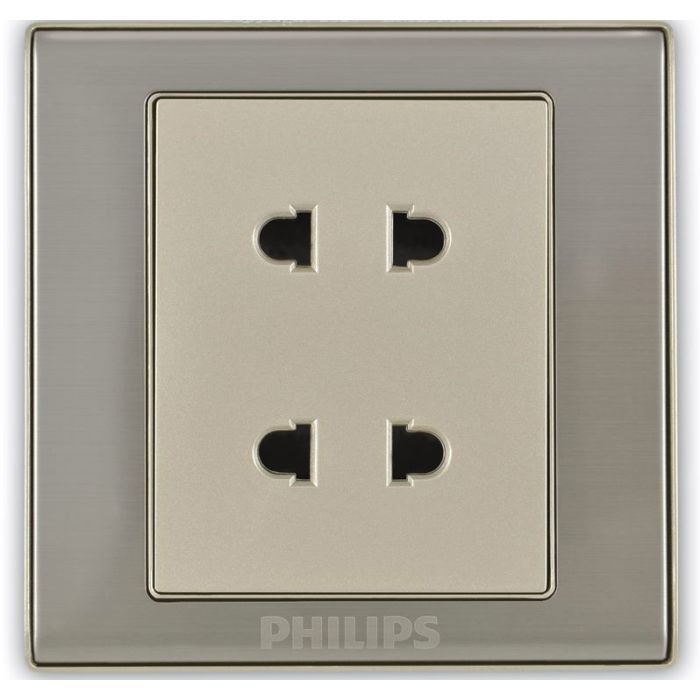 Philips Elegant Double 2 pole socket
