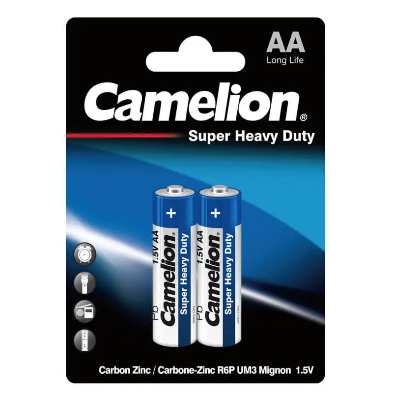 Camelion super heavy duty batteries – AA2 (pack of 2)