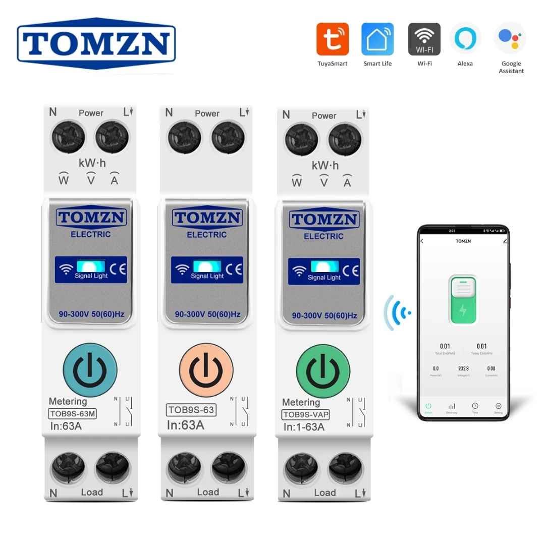 TOMZN Smart WiFi Energy Meter 63A