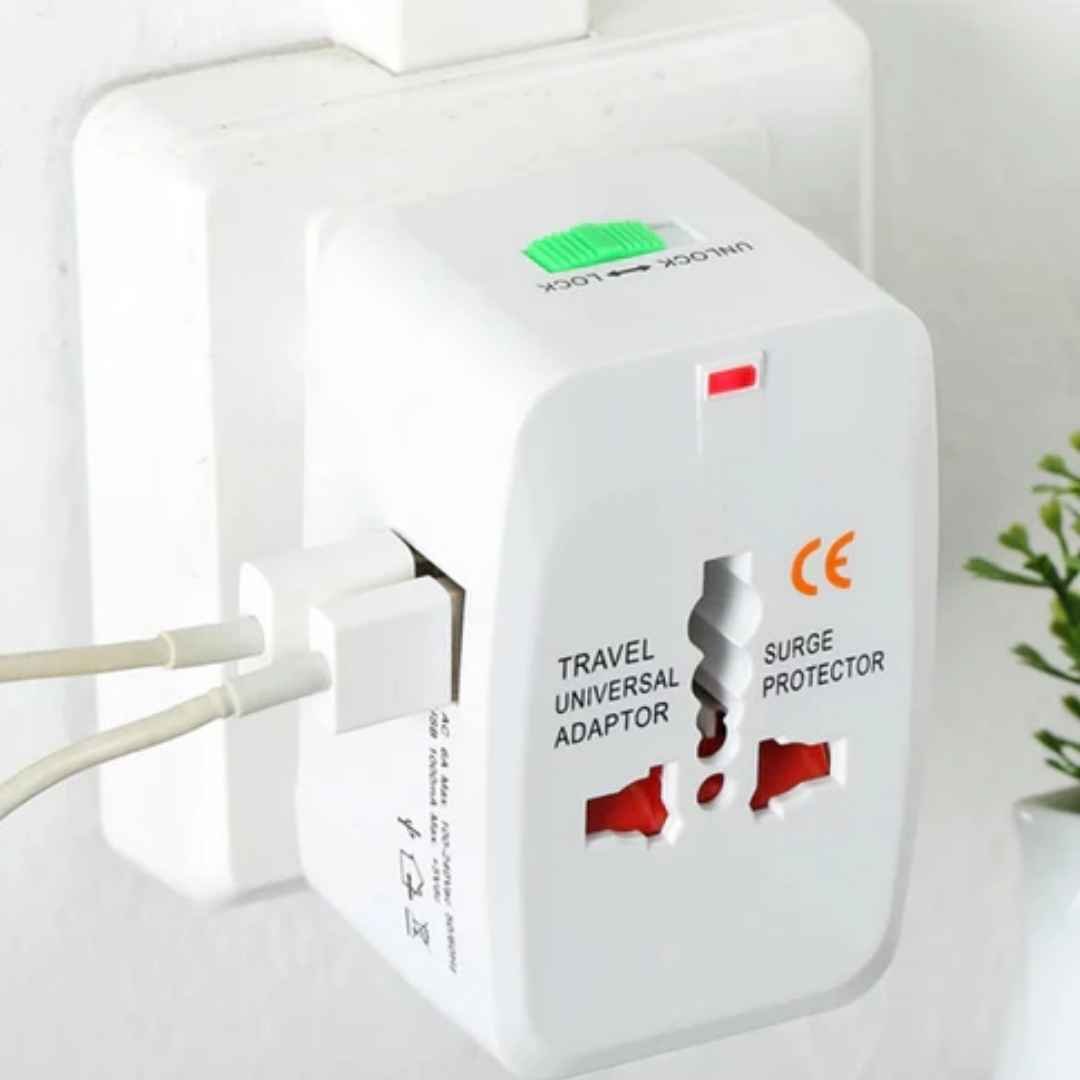 Universal Travel Adapter with USB Port